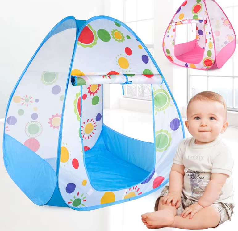 Sunflower Pop-Up Play Tent - Portable Indoor & Outdoor Playhouse for Kids