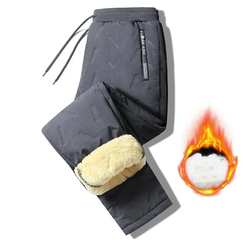 PLUSH STRAIGHT PANTS WINTER COMFORT FIT