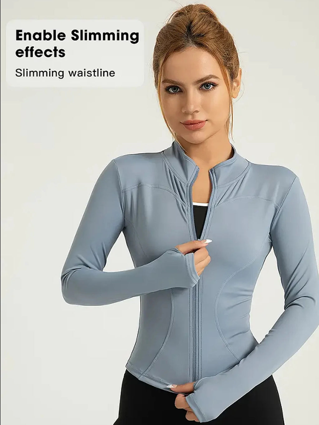 SLIM-FIT-ZIP JACKET — WOMEN’S TRAINING & RUNNING COAT