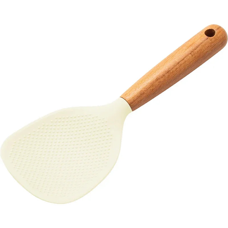 SILICONE WOODEN SPOON