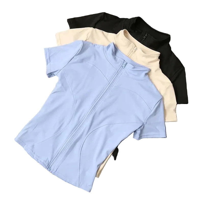SLIM-FIT YOGA TOP — QUICK-DRY TRAINING FIT
