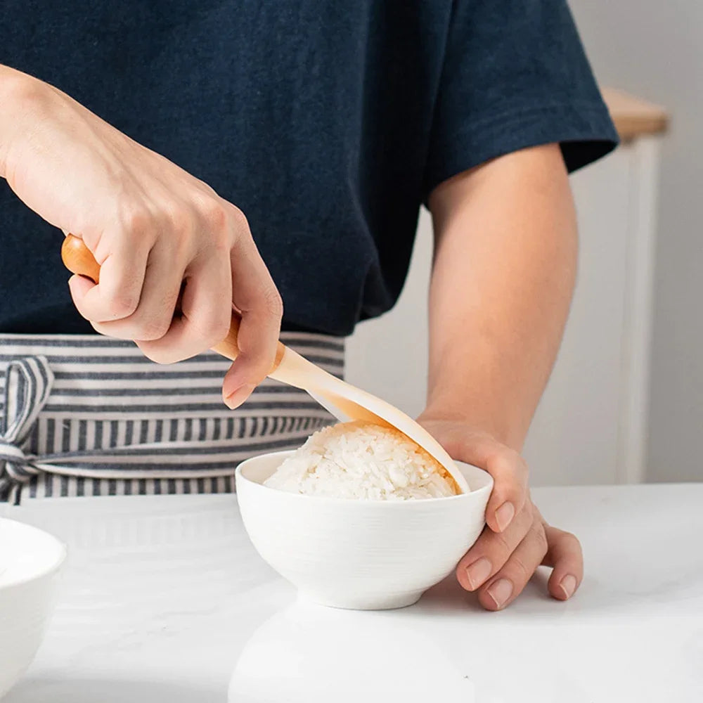 SILICONE WOODEN SPOON