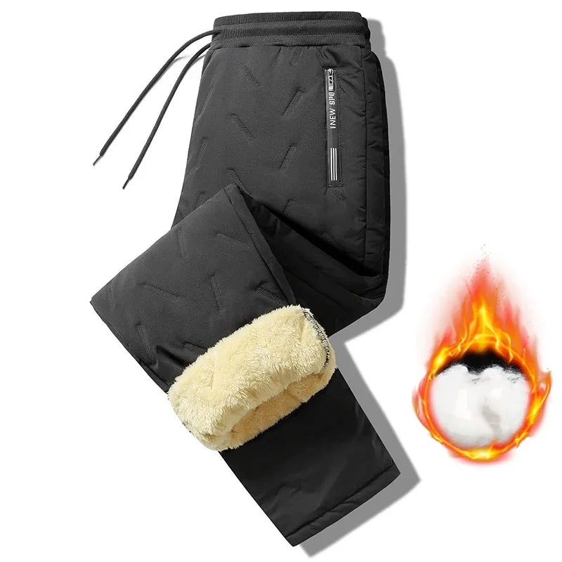 PLUSH STRAIGHT PANTS WINTER COMFORT FIT
