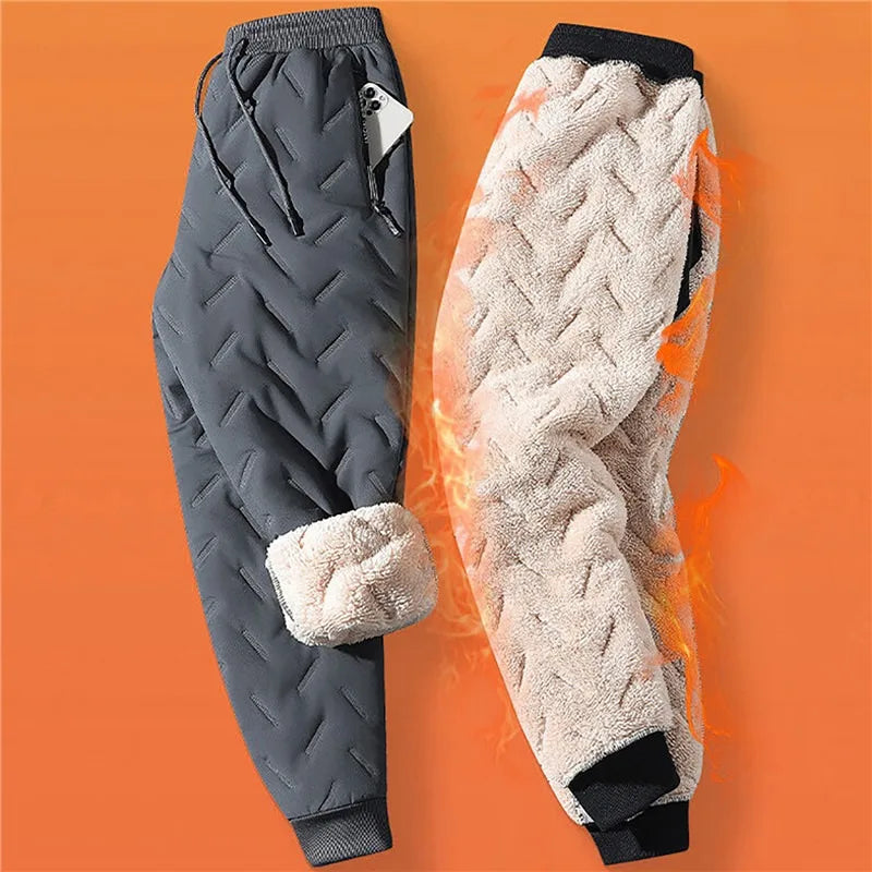 PLUSH STRAIGHT PANTS WINTER COMFORT FIT