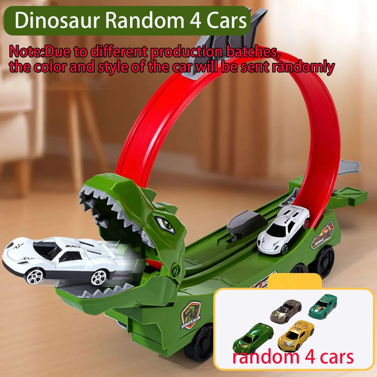 Dinosaur & Shark Track Car Set - DIY Educational Railway Toy for Kids