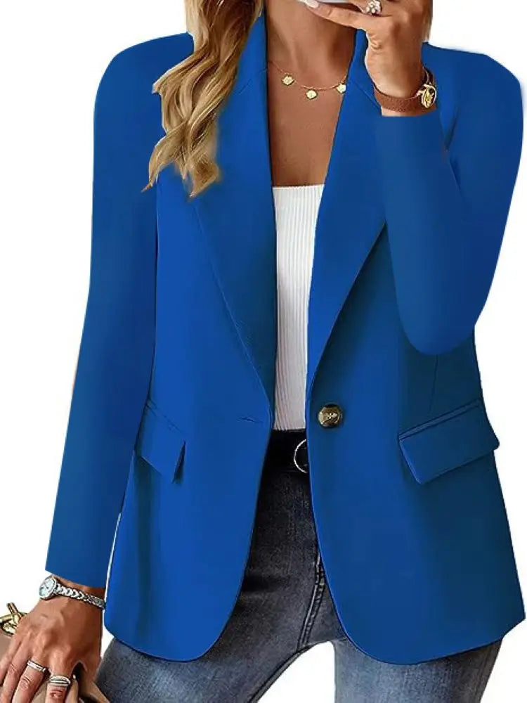SLIM-FIT OFFICE BLAZER WOMEN’S ELEGANT JACKET
