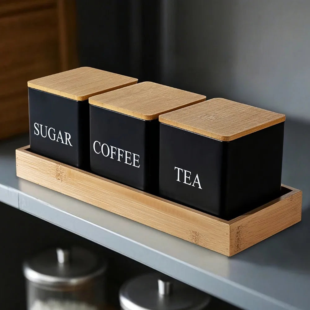 BAMBOO CANISTER SET