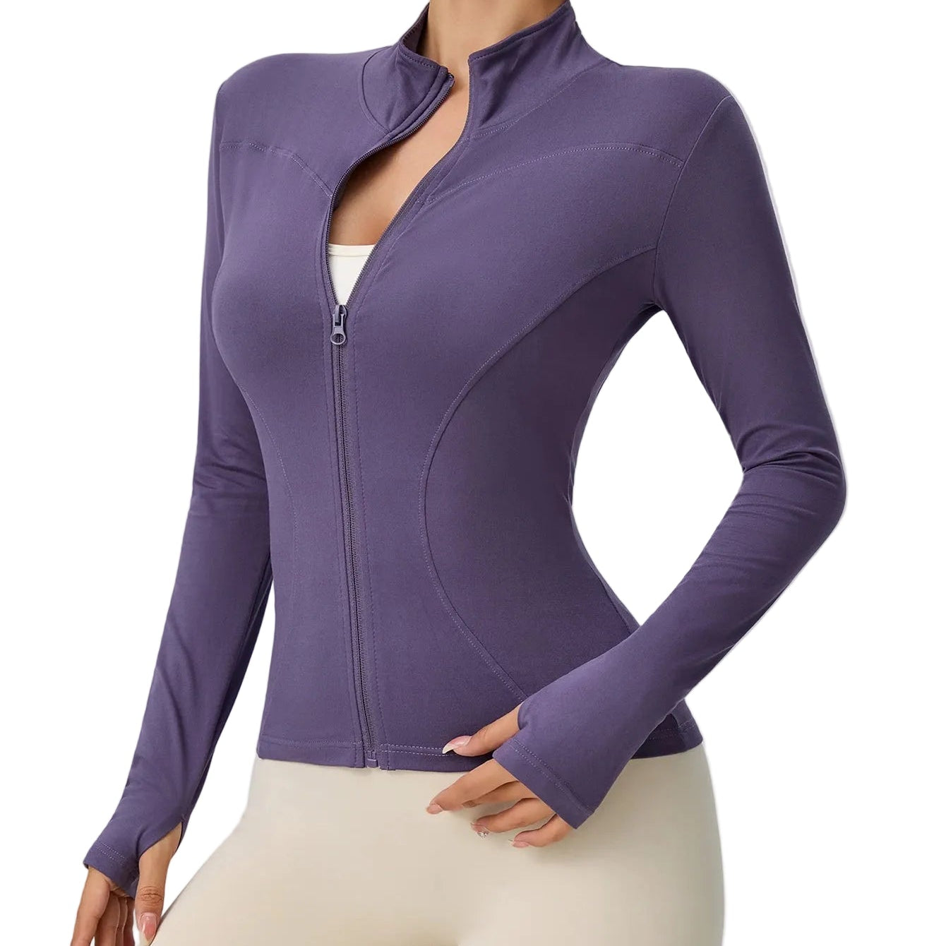 SLIM-FIT-ZIP JACKET — WOMEN’S TRAINING & RUNNING COAT