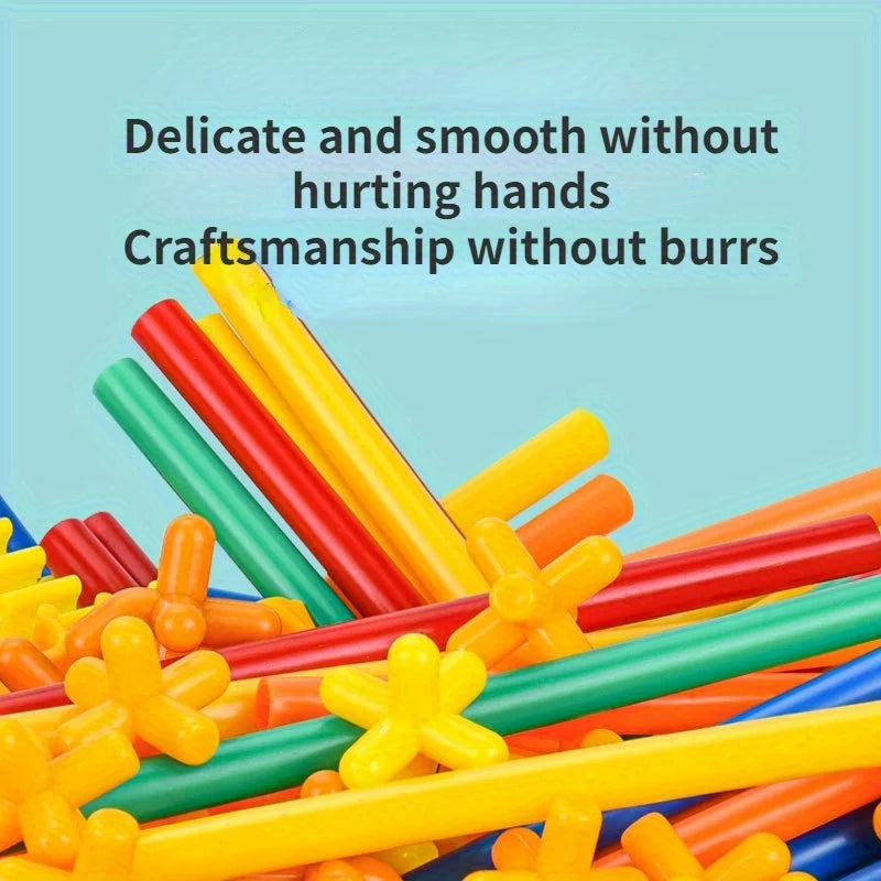 Straw Building Blocks - Interlocking STEM Construction Toy Set