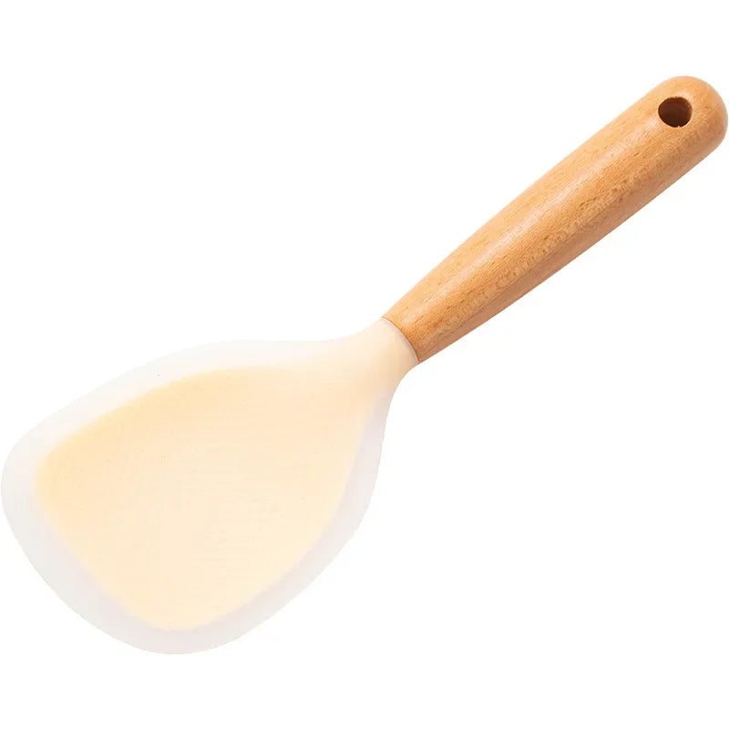 SILICONE WOODEN SPOON