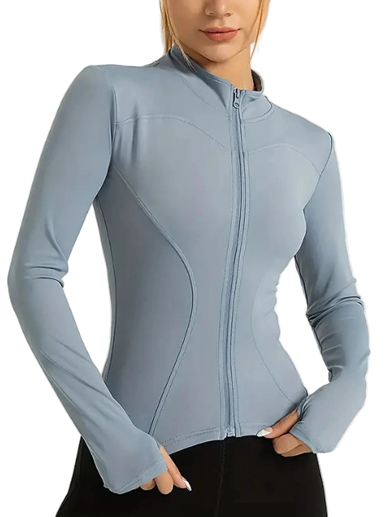 SLIM-FIT-ZIP JACKET — WOMEN’S TRAINING & RUNNING COAT