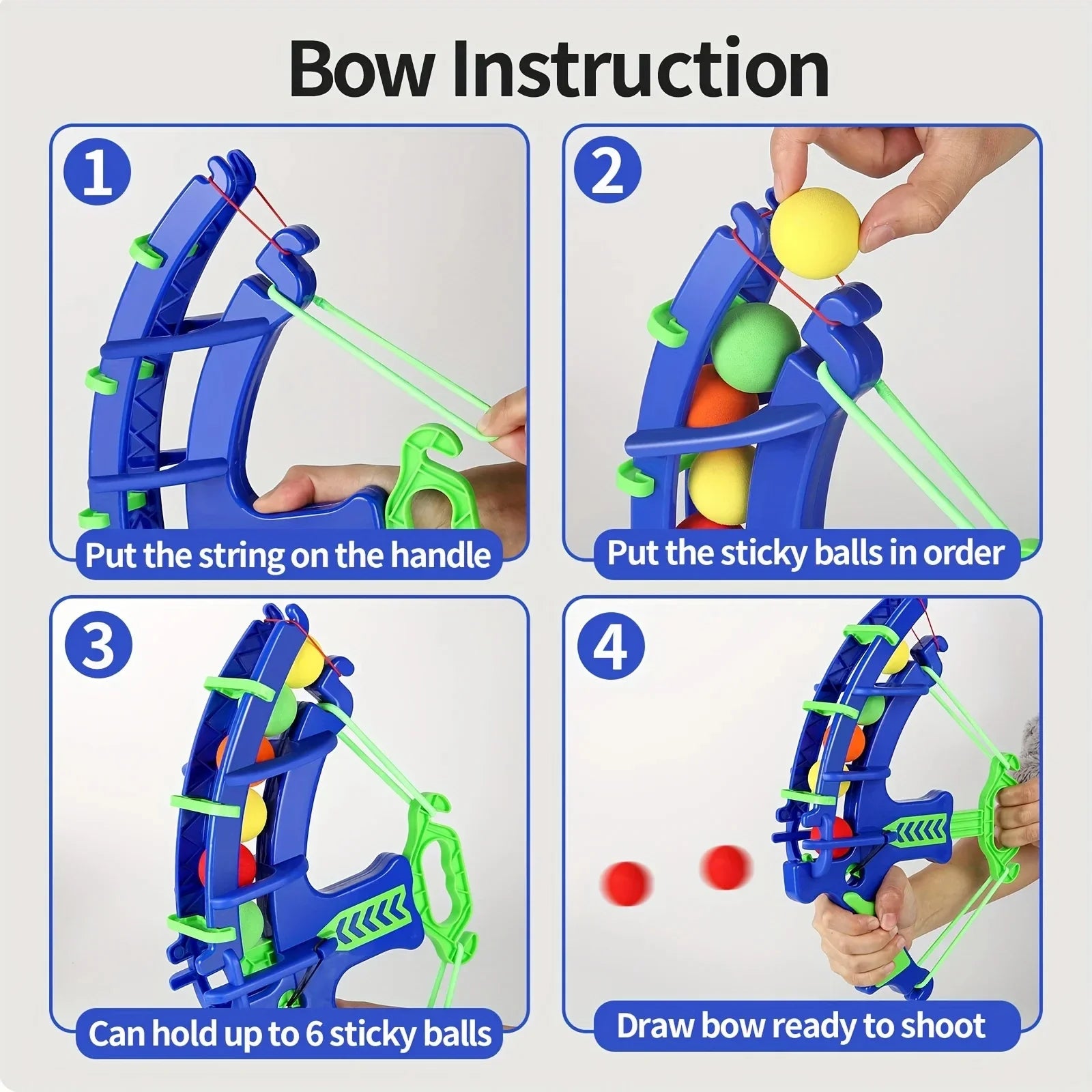 Children's bow and arrow catapult toy