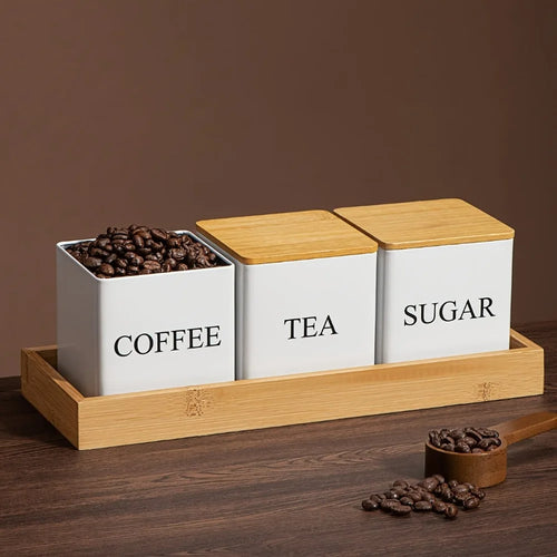 BAMBOO CANISTER SET