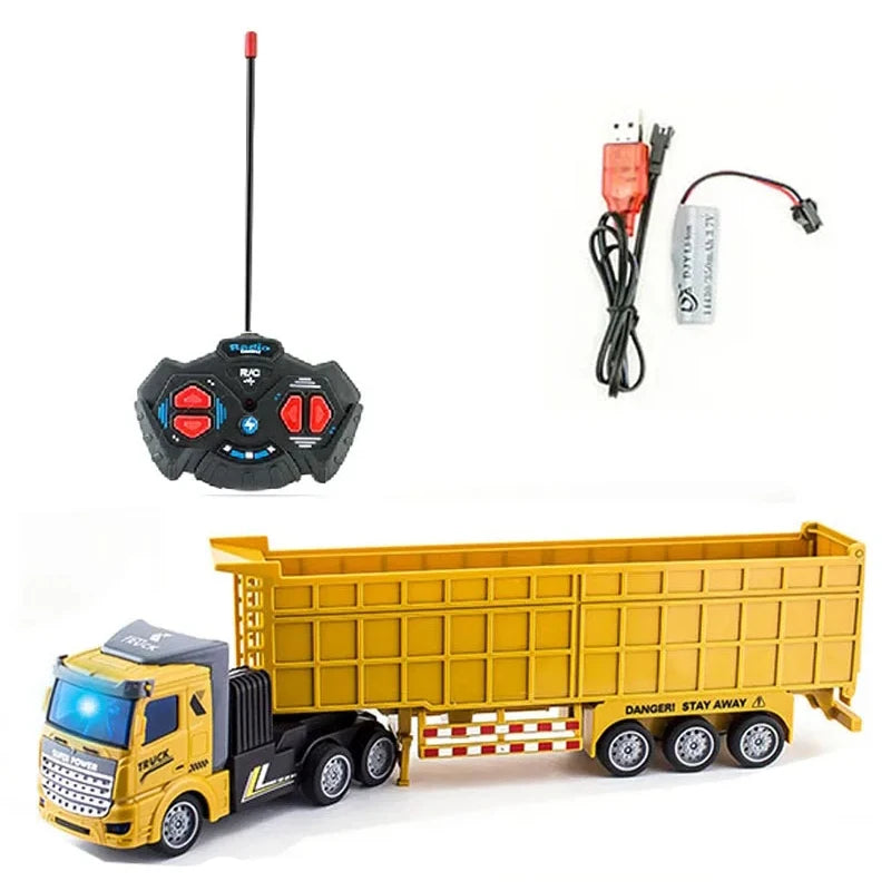 Construction Dump Truck - Remote Control Semi-Trailer Toy