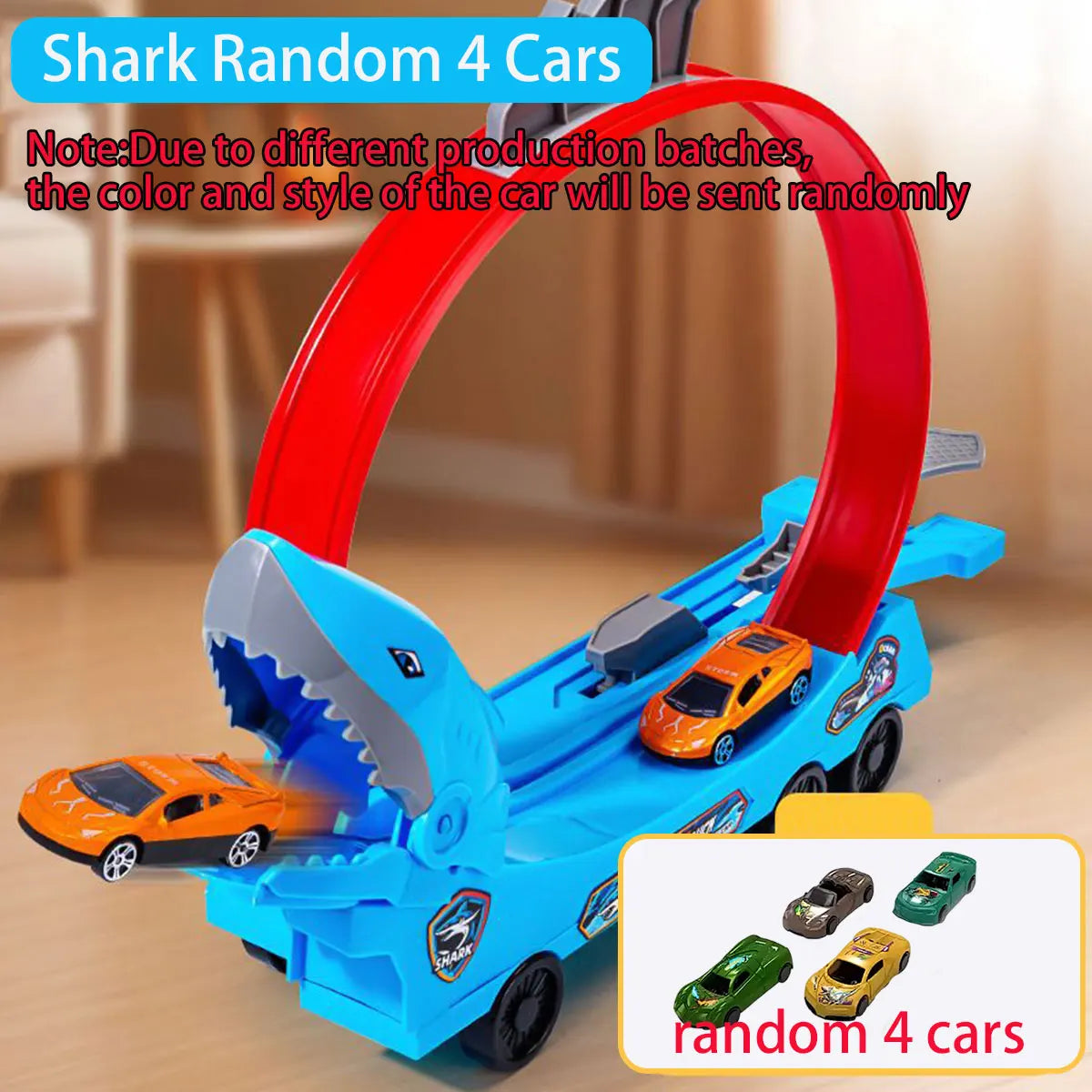 Dinosaur & Shark Track Car Set - DIY Educational Railway Toy for Kids