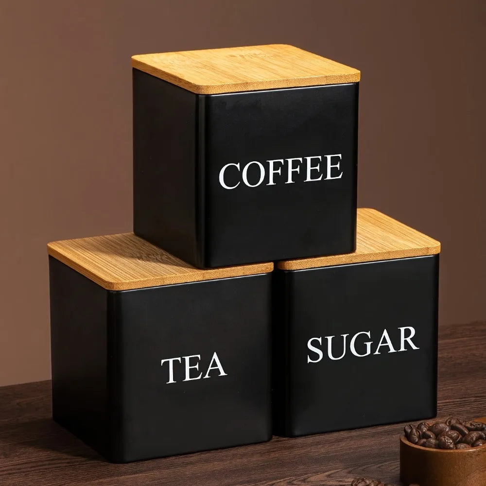 BAMBOO CANISTER SET