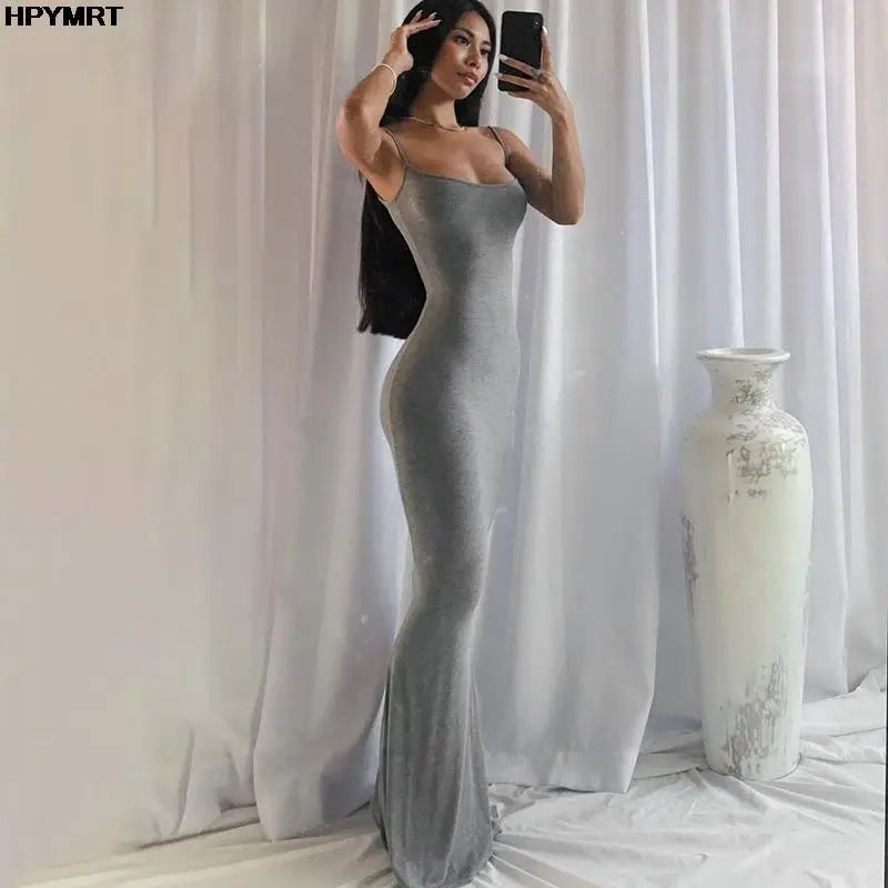 SATIN SLIP MAXI DRESS