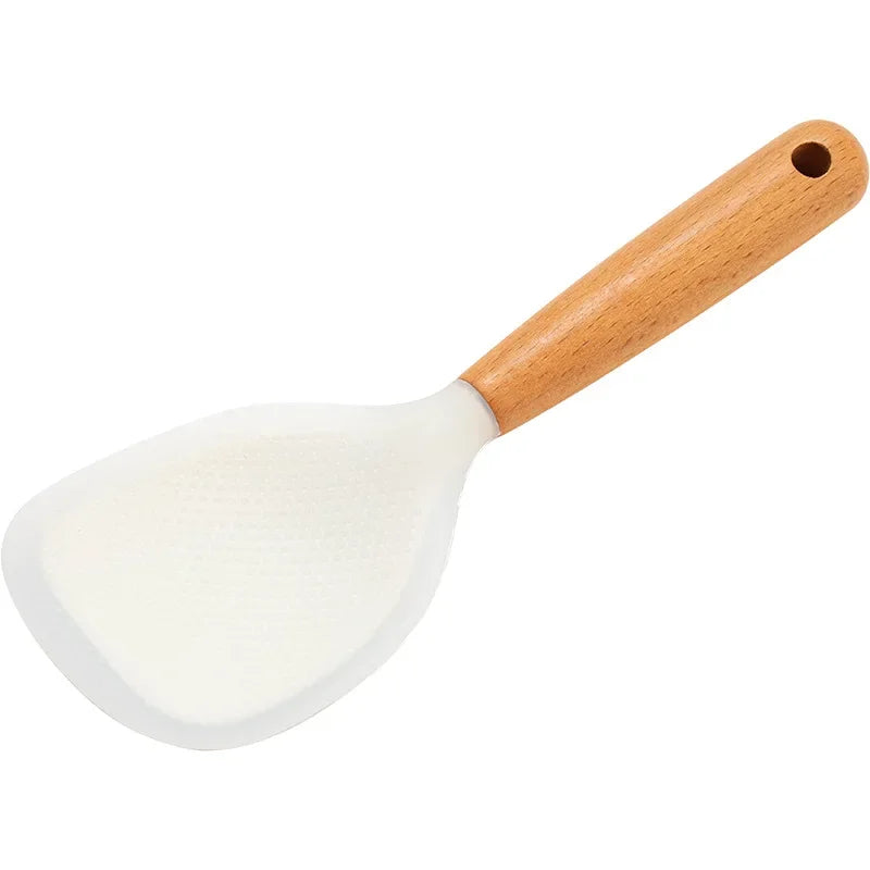 SILICONE WOODEN SPOON