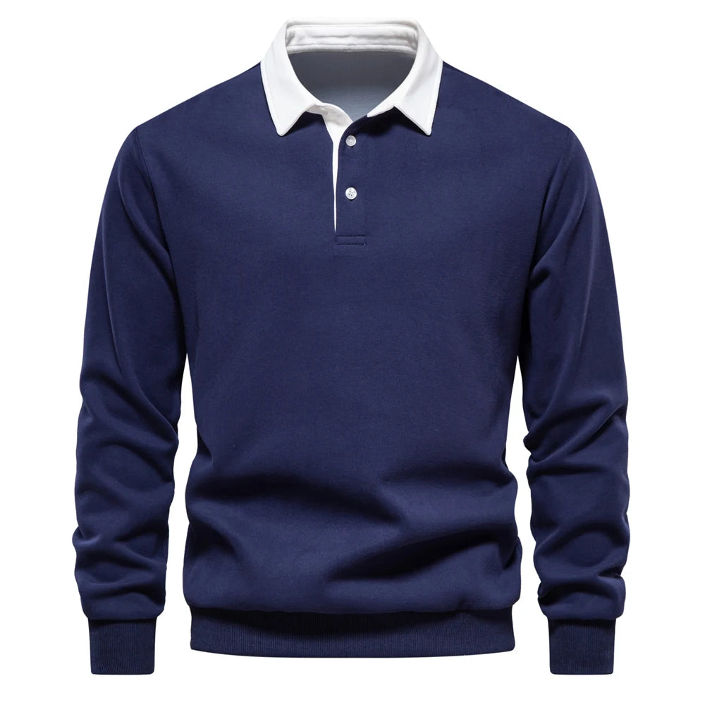Men's Polo Neck Sweatshirt