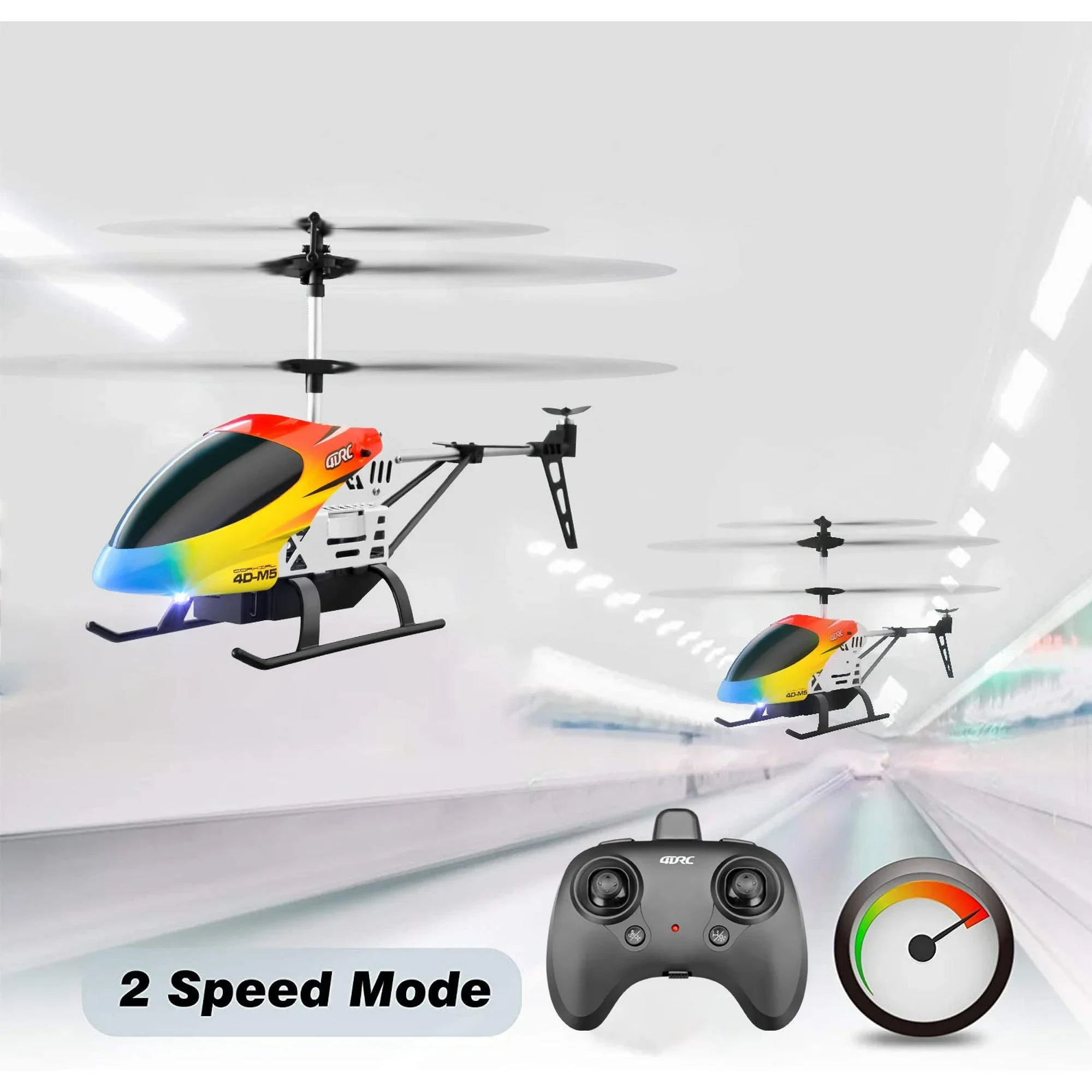 Helicopter with Gyro Stabilization & Altitude Hold - 3.5 Channel Indoor Drone