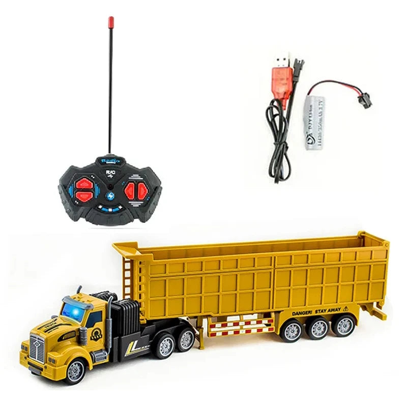 Construction Dump Truck - Remote Control Semi-Trailer Toy