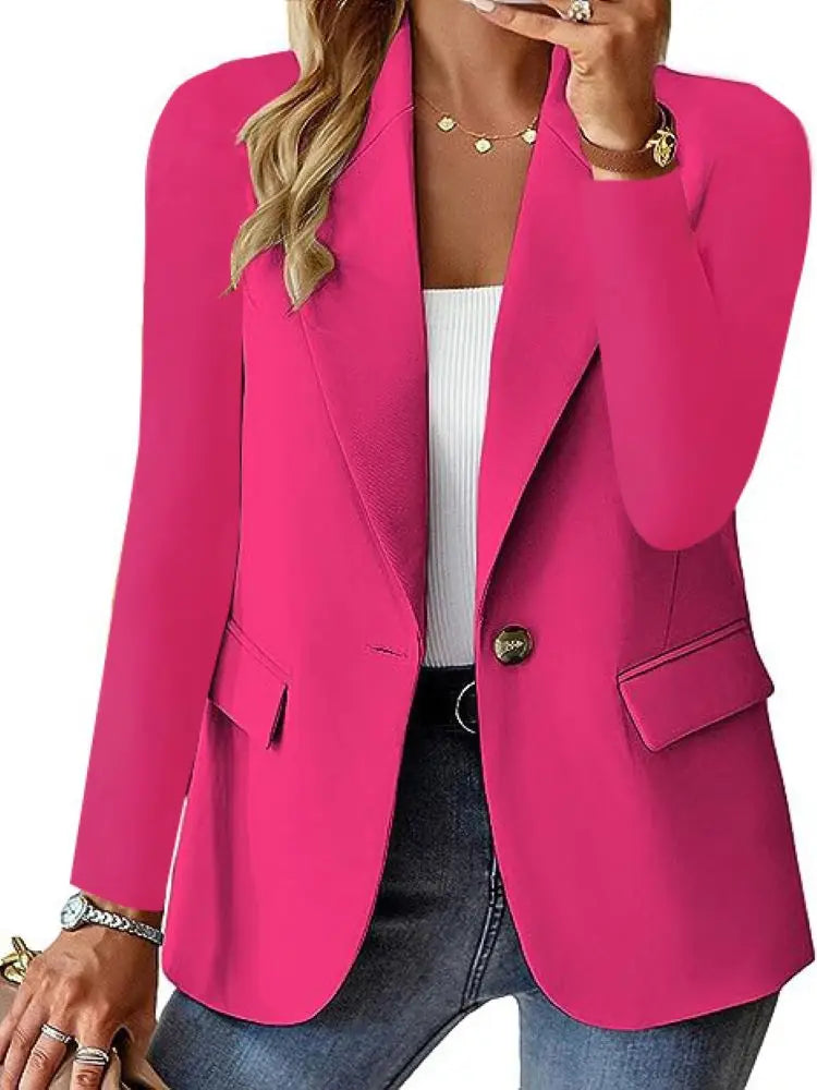 SLIM-FIT OFFICE BLAZER WOMEN’S ELEGANT JACKET