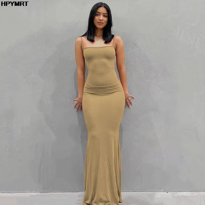 SATIN SLIP MAXI DRESS