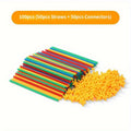 Straw Building Blocks - Interlocking STEM Construction Toy Set